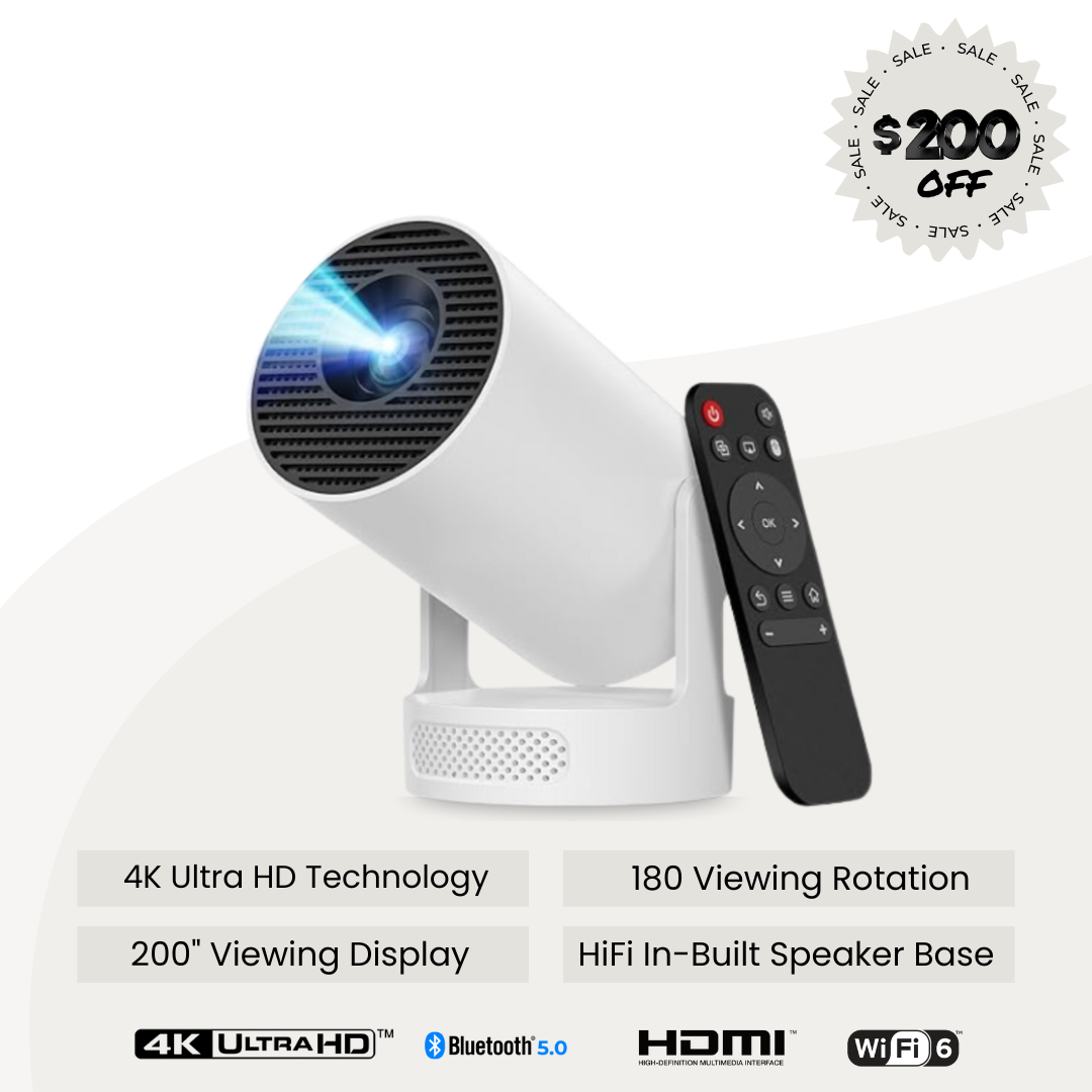 BeamEzy - 4K Ultra HD Mini Projector