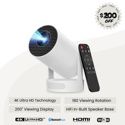 BeamEzy - 4K Ultra HD Mini Projector